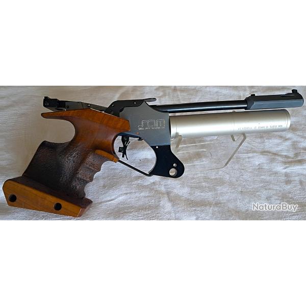 Pistolet de match � 10m SAM K droitier PCP � air comprim� 200 bars calibre 4.5mm diabolo