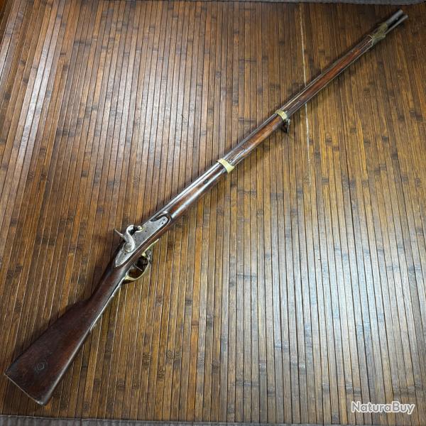 Rare Fusil de Marine Mle 1777 / An IX � Canon � AT PARIS � 1814 � Platine Tulle �