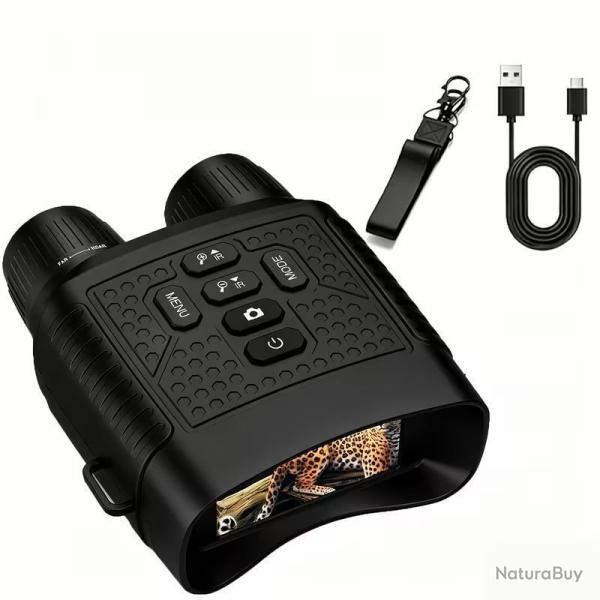 Jumelles Vision Nocturne Infrarouge 2.5K Ecran 3 Pouces Zoom 6X Tactique Chasse Observation *Ench�re