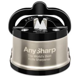 Aiguiseur de couteau manuel de table avec ventouse AnySharp Pro - Silver