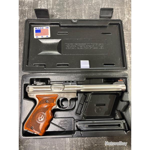 Pistolet Ruger Mark III Target Grip Inox Hunter 22 LR