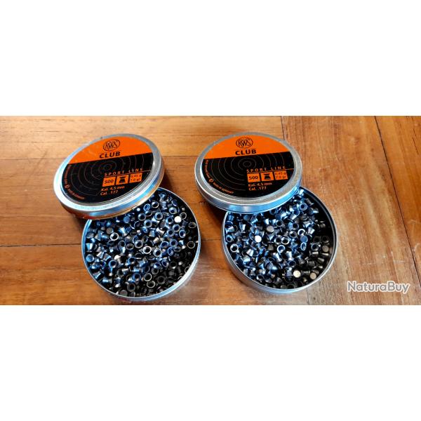 plomb 4,5 mm RWS