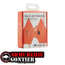 Kit oreillette micro Midland G7/G9 - Noir ou Orange Orange