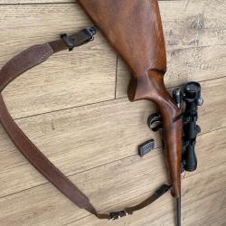 Carabine 22 LR CZ 452 canon filet&eacute; avec silencieux et lunette