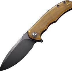 Couteau Pliant Civivi Praxis Lame Noire Acier 9Cr18MoV Manche Ultem Flipper Linerlock CIVC803M