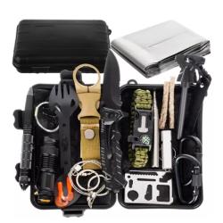 Kit de Survie 32 en 1 - Bushcraft Camping Randonn&eacute;e P&ecirc;che Outdoor
