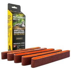 Lot de 5 bandes abrasives de d&eacute;grossissage Work Sharp Ken Onion Edition - Grain 220