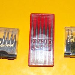 SERVICE DE SANTE : OUTIL MEDICAL LOT DE TROIS BOITES DE FRAISE POUR DENTISTE , DIFFERENTES TAILLES