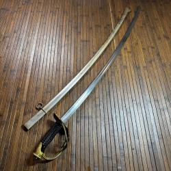 Sabre Officier Cavalerie Mle 1822 Coulaux Klingenthal - Fourreau
