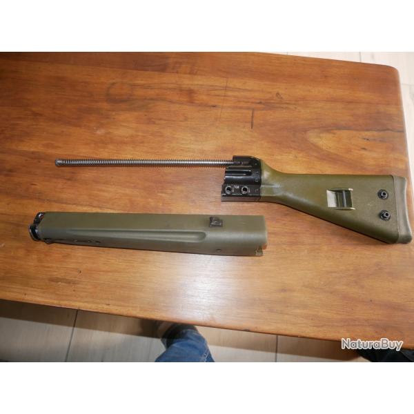 Ensemble crosse et f�t de H&K G3 vert avec les 2 goupilles