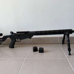 Ruger Precision Rimfire .22 LR - Pack complet : bipied + silencieux + 2 chargeurs