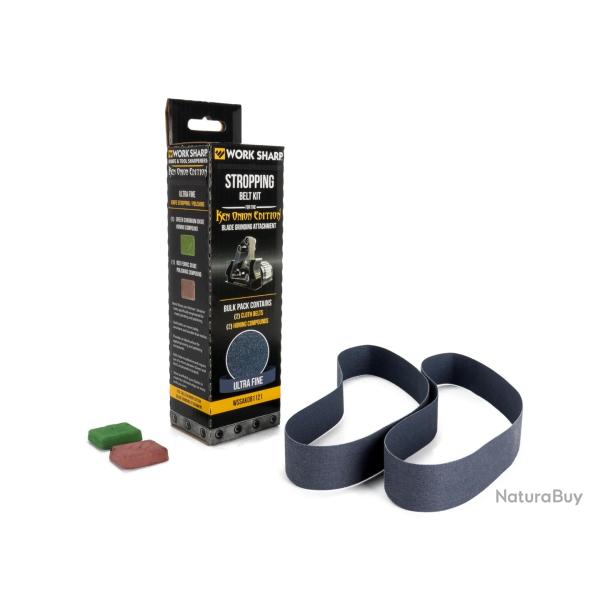 Kit de bandes de polissage en tissu Work Sharp  Grinding avec p�tes abrasives