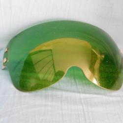 ARMEE DE L'AIR : VISI&Egrave;RE VERTE POUR CASQUE DE PILOTE GUENEAU 459 NEUVE