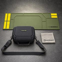 OFFRE LANCEMENT - Pack Gearshield &Eacute;tui casque & Tapis nettoyage 90x30 cm