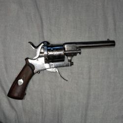 Revolver Lefaucheux 7 mm &agrave; broches - 6 coups - Belgique