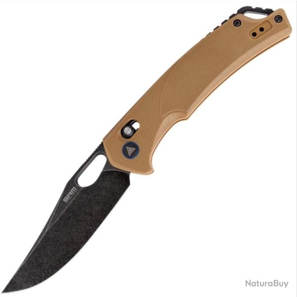 Couteau pliant G10 TAN - SRM - 9201-GW