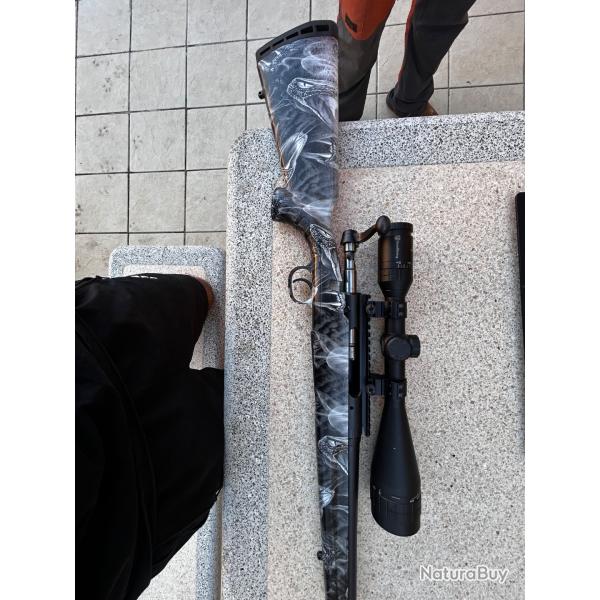 Carabine Savage axis xp 308 avec lunettes et silencieux