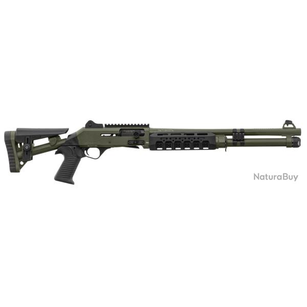 Fusil � pompe semi auto AKSA ARMS S4 EXTREME Cal. 12/76 - OD GREEN - 18.5"