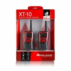Talkie walkie Midland XT10 rouge/noir lot de 2