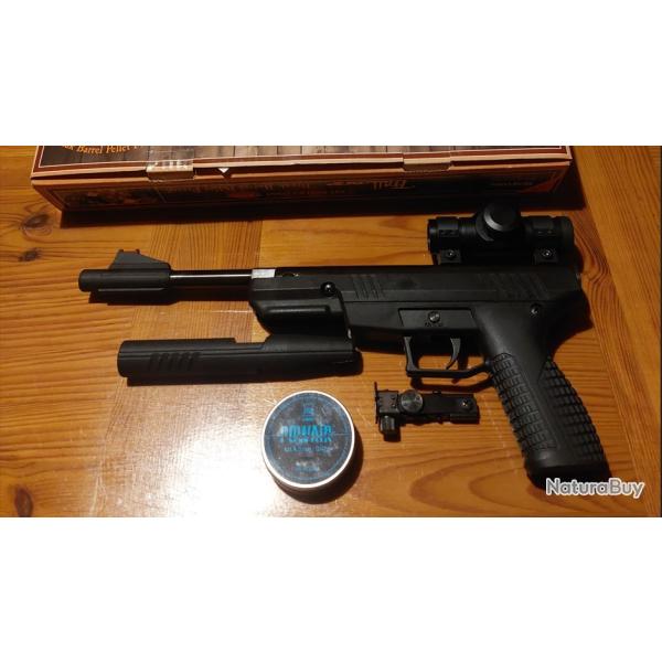 [NEUF A SAISIR] PISTOLET CROSMAN BENJAMIN TRAIL NITRO PISTON BBP77 6.5 JOULES + RED DOT + 500 PLOMBS