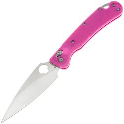 Couteau Pliant Daggerr Sting Slim Lame Acier VG-10 Satin Manche G10 Rose Crossbar Lock DGRFM022SPKS