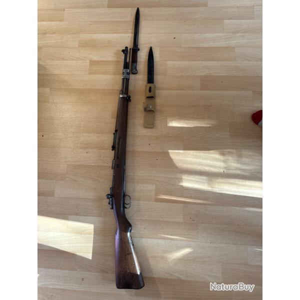 Vente fusil type mauser 98 mod�le 1903 avec sa ba�onnette