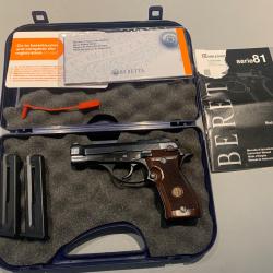 Rare pistolet Beretta 87 Cheetah 22lr comme neuf
