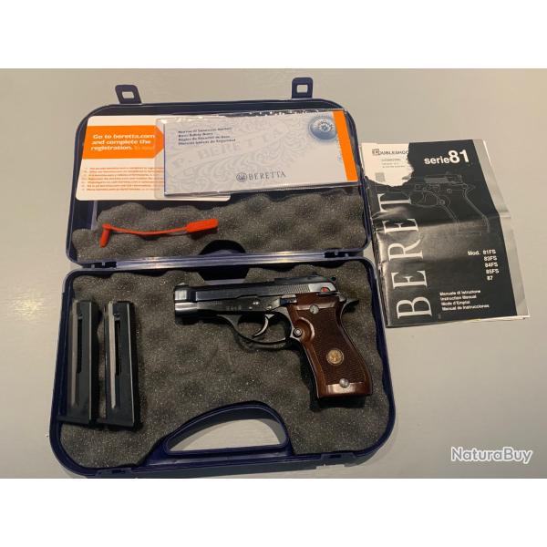 Rare pistolet Beretta 87 Cheetah 22lr comme neuf