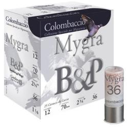 100 Cart. betp mygra colombaccio 12 cal. 12 / 70 mm n&deg;