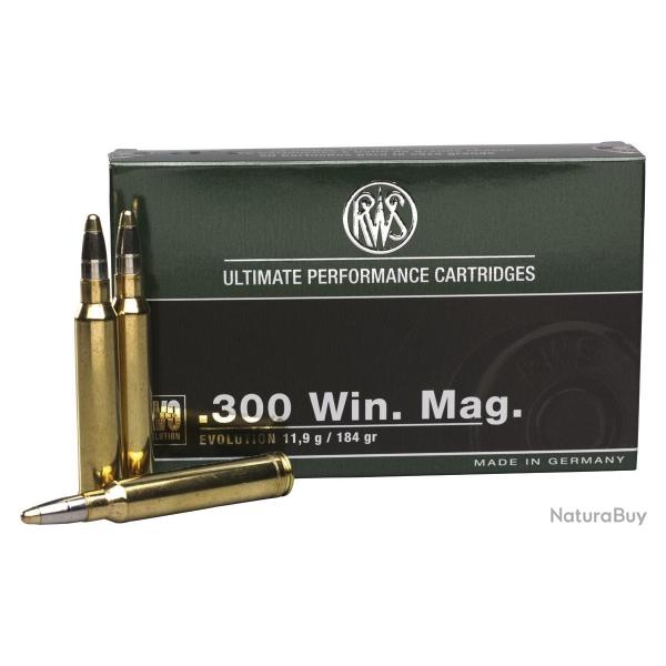 40 Cart. rws evo .300 wm 181 gr 11,9 g bte 20
