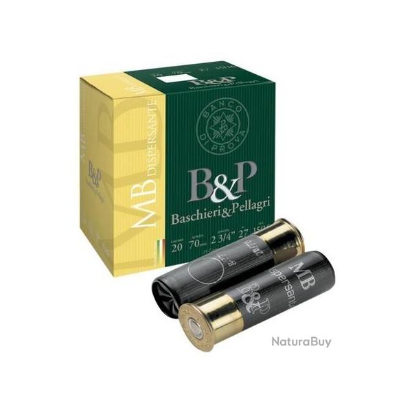 250 Cart. betp mb dispersante cal. 20 / 70 mm n� 9,5 27 g dispersante bte 25