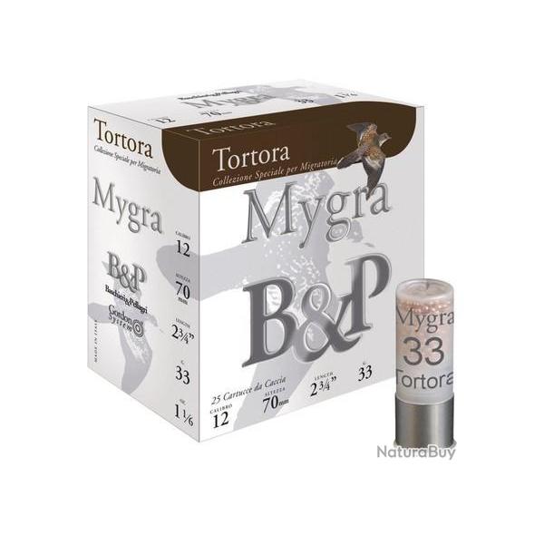 250 Cart. betp mygra tortora cal. 12 / 70 mm n� 7,5 33 g bj bte 25