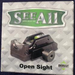 Viseur All Open sight MK2 . Aussi rapide qu'un point rouge et sans pile. Id&eacute;al battue .