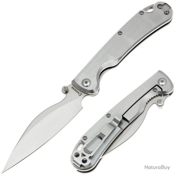 Couteau Pliant Daggerr Pelican Lame Acier VG-10 Manche Acier Inox Frame Lock DGRF23FSSV