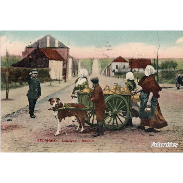 Carte Postale Ancienne - Belgique Lami�res Halte  -N�8683