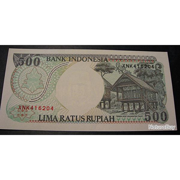Indonesie , billet de 500  Rupiah superbe 1992
