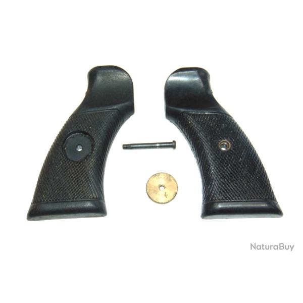 PAIRE DE PLAQUETTES POUR REVOLVER LEE ENFIELD CAL.38