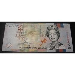 Bahamas , billet de 50 cents 1/2$  2019 superbe