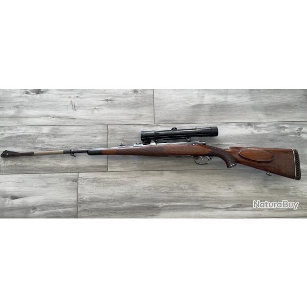 Belle MAUSER 98 Walter Gehmann grav�e avec Zeiss 1,5-6x36 - Canon 7mm endommag� � changer