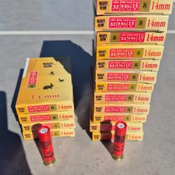 Lot de 14 bo&icirc;tes de cartouches 14mm MARY/ARMN&deg;8/N&deg;6