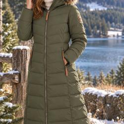 Manteau long matelass&eacute; pour femme Trespass Audrey