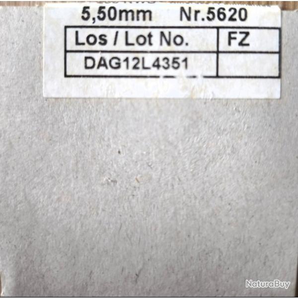 Amorce berdan RWS 5,5 mm.
