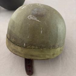 Casque moto arm&eacute;e belge