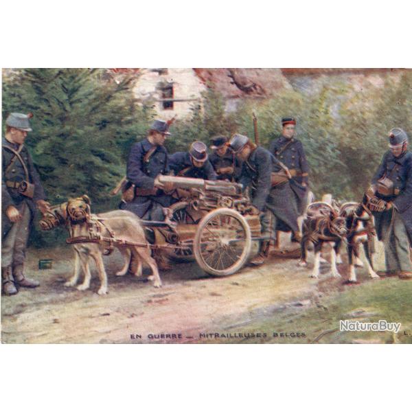 Carte Postale Ancienne - En Guerre - Mitrailleuses Belges -N�8694