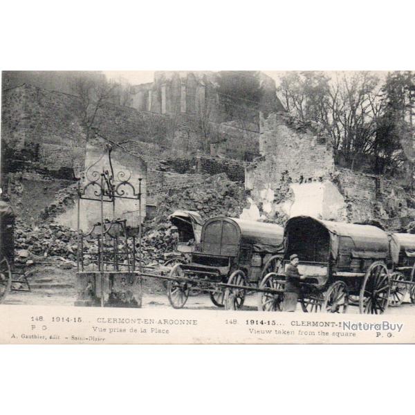 Carte Postale Clermont-en-Argonne 1914-1915 -N�8695