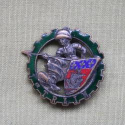 Insigne du 1er R&eacute;giment du Train Drago Paris 43, rue Olivier M&eacute;tra