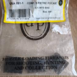 Lots de 3 silex pedersoli
