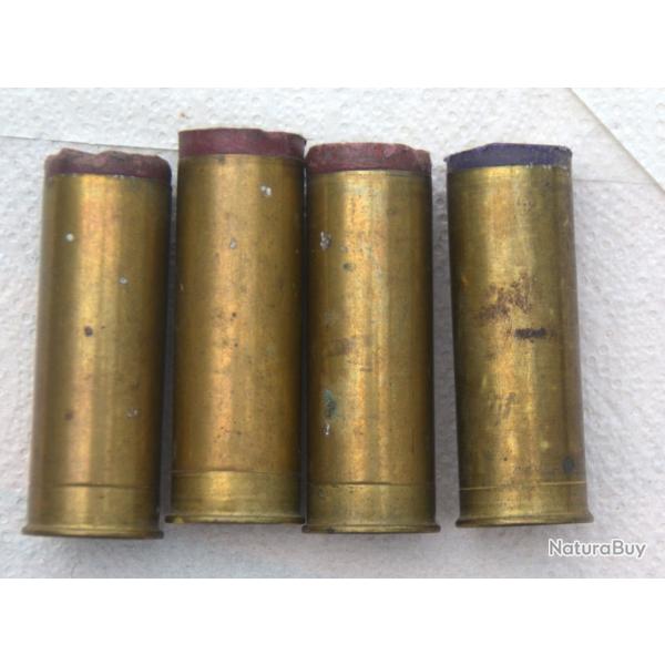 Douilles laiton de collection calibre 12 lot A