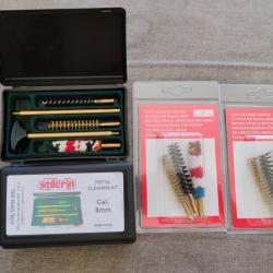 lot de 2 boites de kit nettoyage pistolet + 2 kits &eacute;couvillons