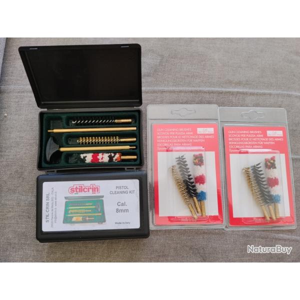 lot de 2 boites de kit nettoyage pistolet + 2 kits �couvillons